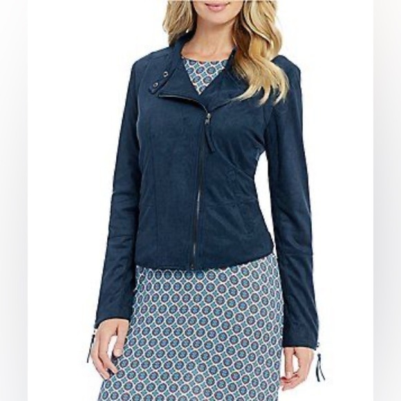 Gibson Latimer Jackets & Blazers - Gibson Larimer Navy Suede Jacket